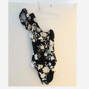 Johanna Ortiz x H&M Ruffled One-Piece, One-Shoulder Swimsuit (Size: M)